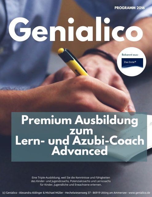 Premium-Ausbildung zum Lerncoach und Azubi-Coach Advanced