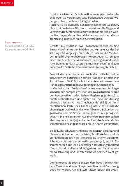 Vortrag "Archäologische Aktivitäten in Griechenland während der deutschen Besatzungszeit, 1941-1944"