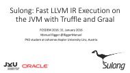 the JVM with Truffle and Graal