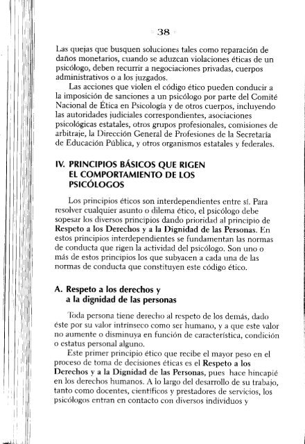 CODIGO ETICO del psicologo