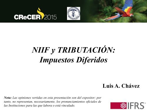 NIIF y TRIBUTACIÓN Impuestos Diferidos