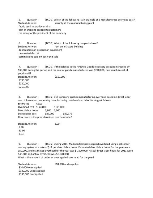 ACCT 346 Midterm Exam 2