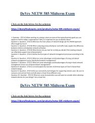 NETW 585 Midterm Exam