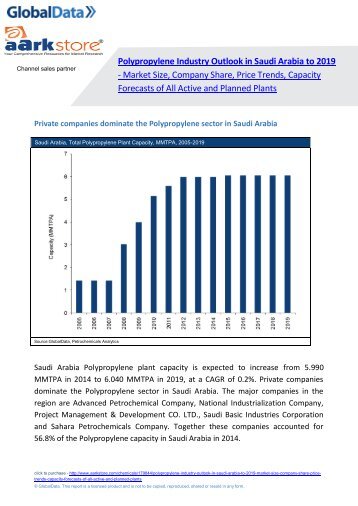 Aarkstore - Polypropylene Industry Outlook in Saudi Arabia to 2019