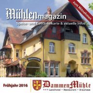 Das Mühlenmagazin Frühjahr