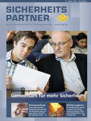 sicherheits partner sicherheits partner - Berufsgenossenschaft für ...