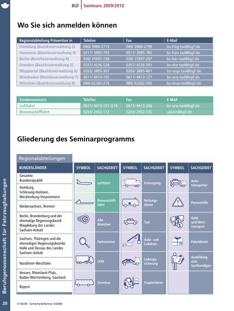 sicherheits partner sicherheits partner - Berufsgenossenschaft für ...