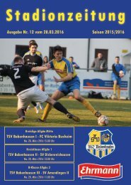 20160328 12 Stadionzeitung TSV Babenhausen - FC Viktoria Buxheim