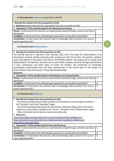 e-CAL - e-Coaching et Apprentissage des Langues  