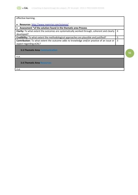 e-CAL - e-Coaching et Apprentissage des Langues  