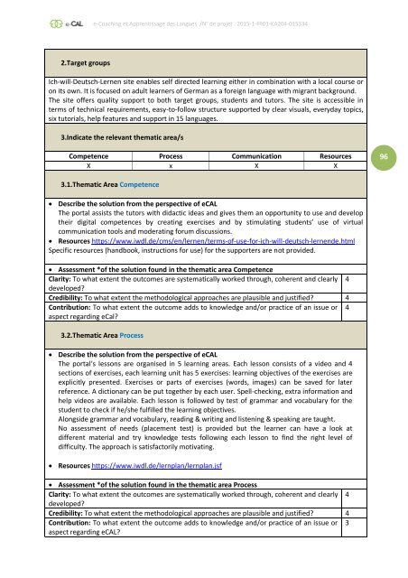 e-CAL - e-Coaching et Apprentissage des Langues  