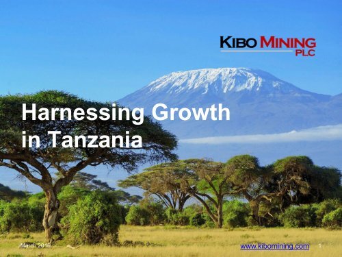 Harnessing Growth in Tanzania