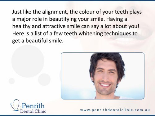 Different Types of Teeth Whitening Techniques in Penrith