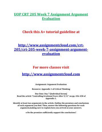 argument of evaluation Getting started before you start writing, study and take apart their argument for their position you are looking for the parts of their argument. argument of evaluation Getting started before you start writing, study and take apart their argument for their position you are looking for the parts of their argument.