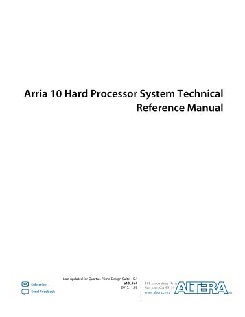 Arria 10 Hard Processor System Technical Reference Manual