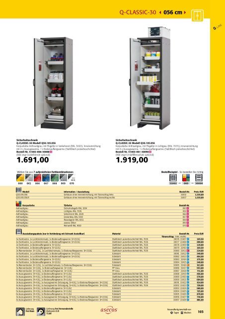 asecos – Gefahrstofflagerung und -handling 2018-2020