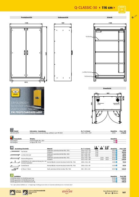 asecos – Gefahrstofflagerung und -handling 2018-2020