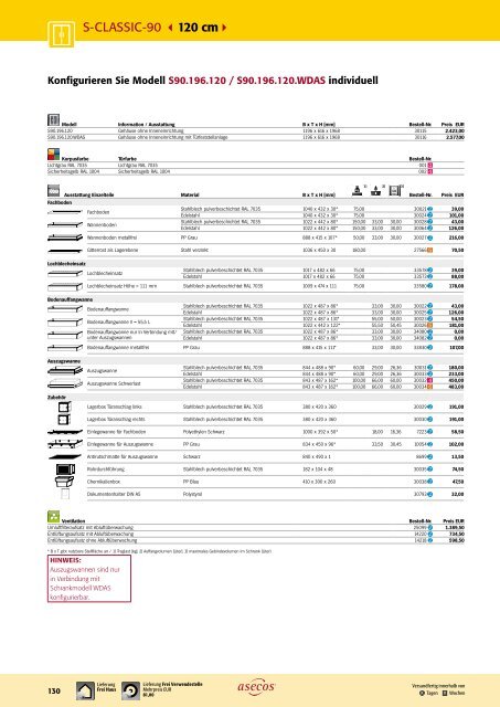 asecos – Gefahrstofflagerung und -handling 2018-2020