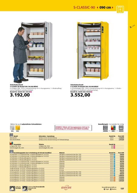 asecos – Gefahrstofflagerung und -handling 2018-2020