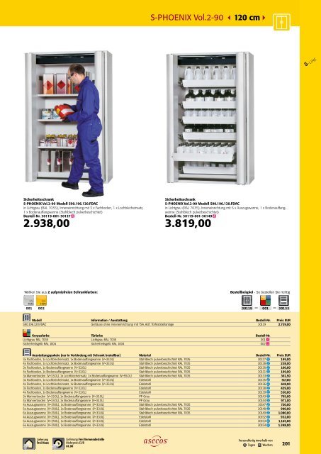 asecos – Gefahrstofflagerung und -handling 2018-2020