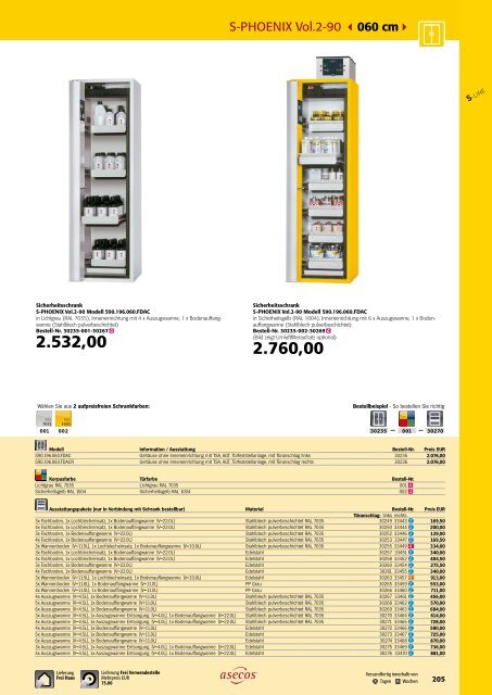 asecos – Gefahrstofflagerung und -handling 2018-2020