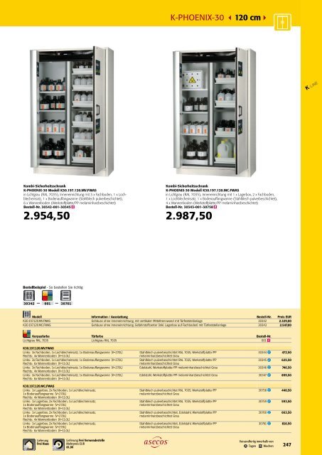 asecos – Gefahrstofflagerung und -handling 2018-2020