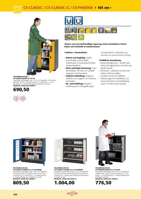 asecos – Gefahrstofflagerung und -handling 2018-2020