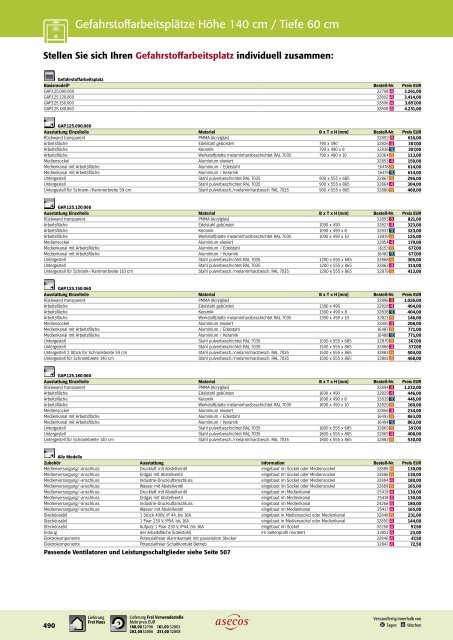 asecos – Gefahrstofflagerung und -handling 2018-2020