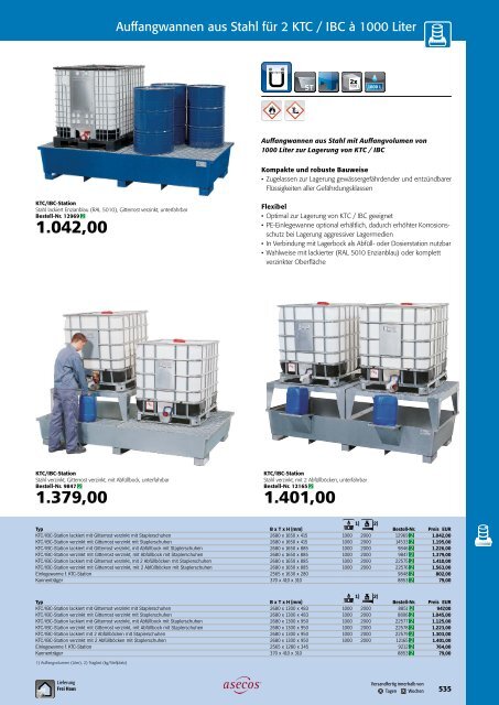 asecos – Gefahrstofflagerung und -handling 2018-2020