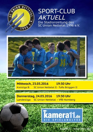 Sport Club Aktuell - Ausgabe 24 - 24.03.2016 - VFL Homberg