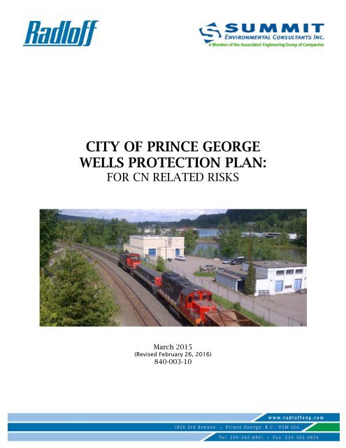 CITY OF PRINCE GEORGE WELLS PROTECTION PLAN