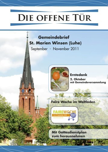 Gemeindeblatt St. Marien.indd - St. Marien in Winsen