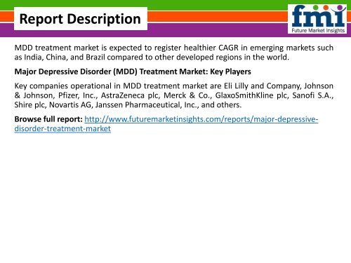 Major Depressive Disorder (MDD) Treatment Market