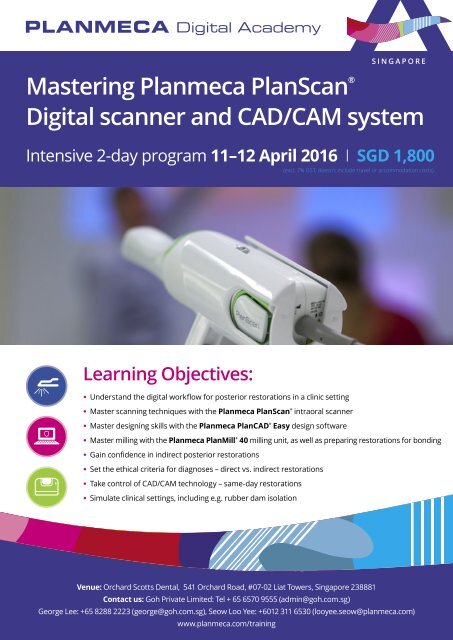Mastering Planmeca PlanScan Digital scanner and CAD/CAM system