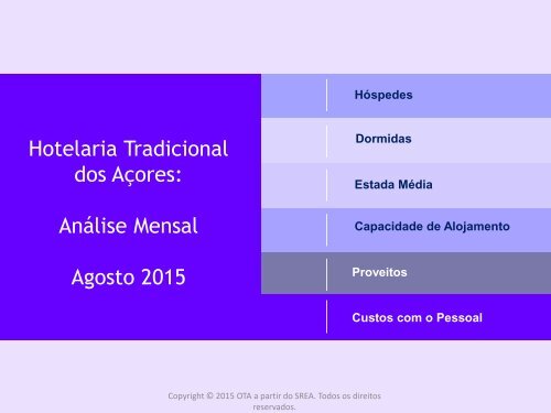 Hotelaria Tradicional Agosto 2015