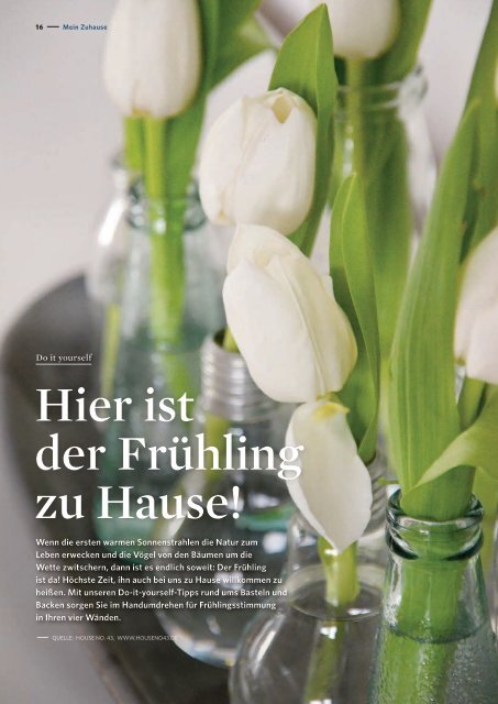 Vonovia Kundenmagazin "zuhause" Frühjahr 2016