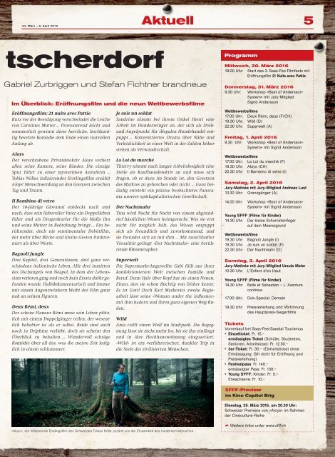 Allalin News Nr. 6/2016 - SAAS-FEE | SAAS-GRUND | SAAS-ALMAGELL |SAAS-BALEN