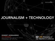 JOURNALISM + TECHNOLOGY