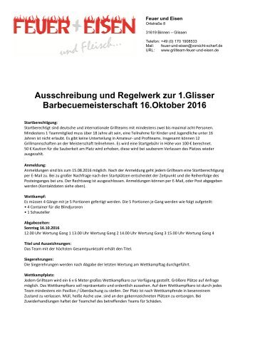 Feuer und Eisen_Meisterschaft Glissen 2016_Ausschreibung