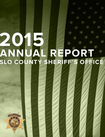 SLO County Sheriff's Office Annual Report 2015