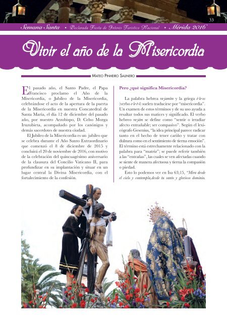 Revista Semana Santa de Mérida 2016