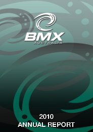 2010 Annual Report - BMX Australia