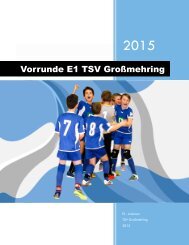 Vorrunde E1 TSV Großmehring 