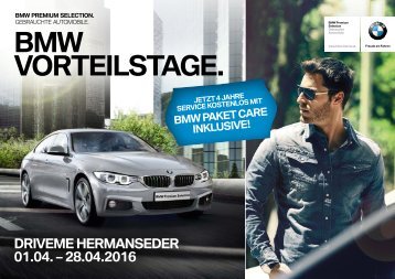 BMW Vorteilstage - April 2016