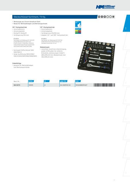 Kapitel 1 - Nusskästen, Ring-Maulschlüssel, Ratschen, Inbus, Torx, Schraubendreher, Bits