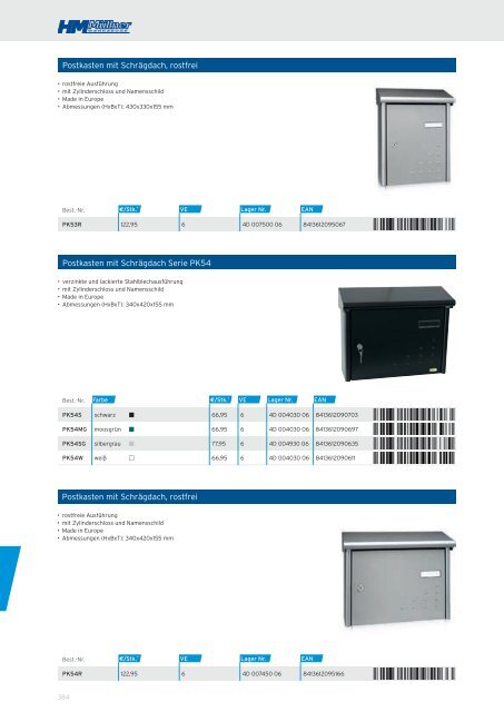 Kapitel 8-4 - Schlösser, Pumpen, Briefkästen, Kassetten