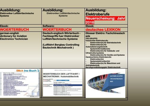 Technisches Fachchinesisch ade: englische Woerterbuecher + deutsche Begriffe-Erklaerungen