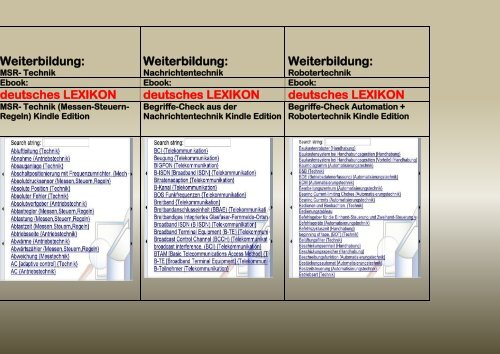 Technisches Fachchinesisch ade: englische Woerterbuecher + deutsche Begriffe-Erklaerungen