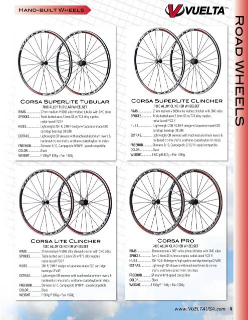 BICYCLE PRODUCTS - Vuelta USA