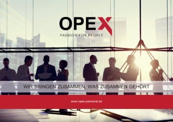 OPEX Personal GmbH - Broschüre 2016